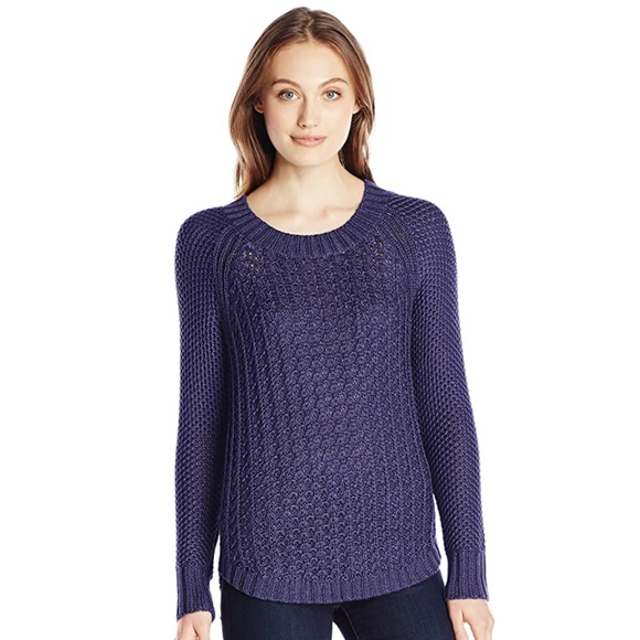 Calvin Klein Jeans Sweaters - ★ NWT Calvin Klein Jeans Women's Core Texture Mixed Crew Sweater - Navy Blue ★